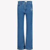 Fendi Kids Boys Jeans In Blue