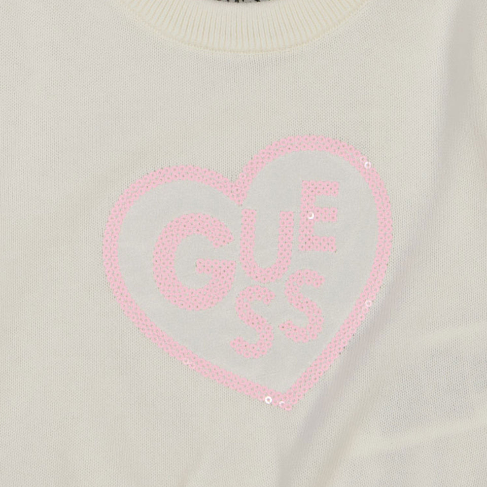 Guess Baby Meisjes Trui In Off White