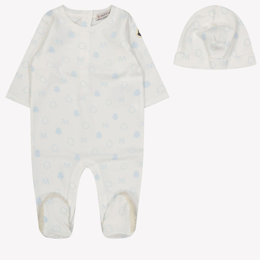 Moncler Baby Unisex Romper Light Blue