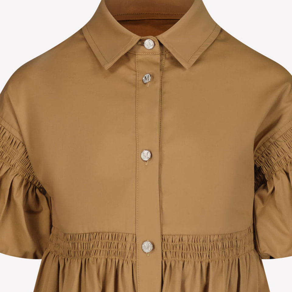 MonnaLisa Kids Girls Dress Camel