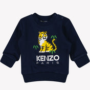 Kenzo Kids 男の子のセーターネイビー
