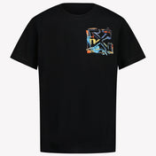 Off-White Kids Boys in T-Shirt Black