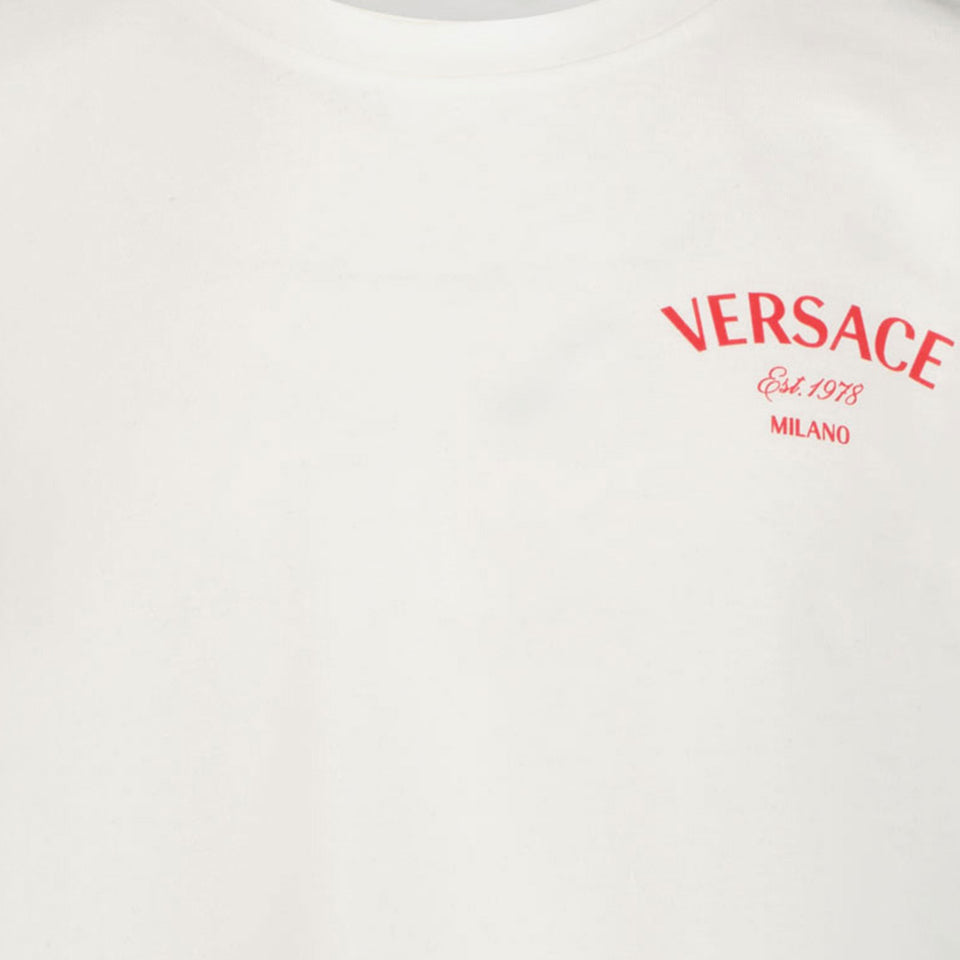 Versace Kinder Jongens T-Shirt In Wit