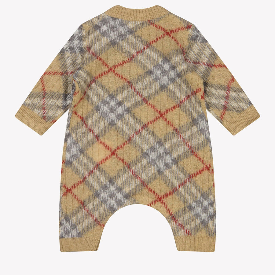 Burberry Camillo Baby Unisex Playsuit  Light Beige