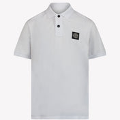 Stone Island Kids Boys Polo White