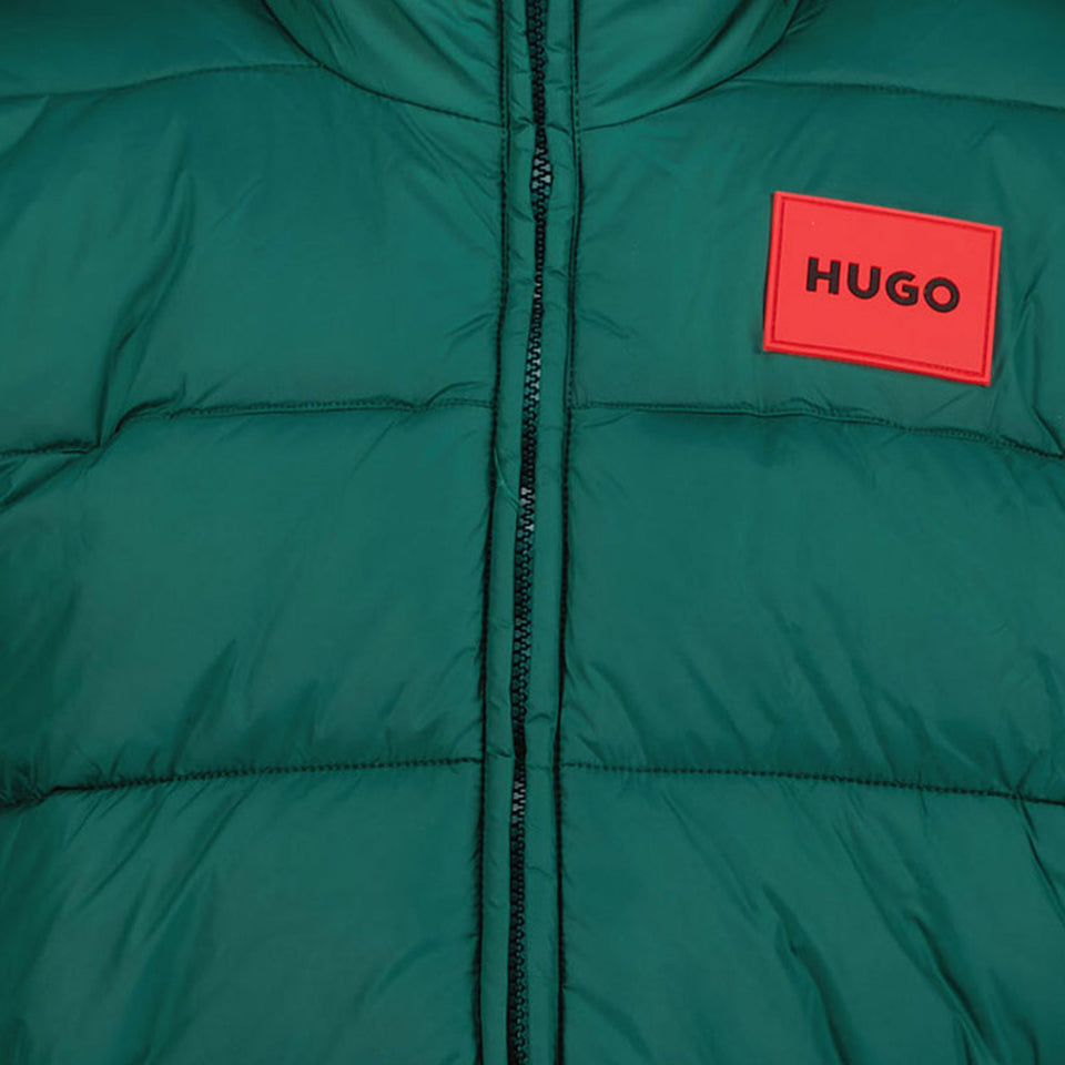 Hugo Children's Boys Winter Jacket Dark Green