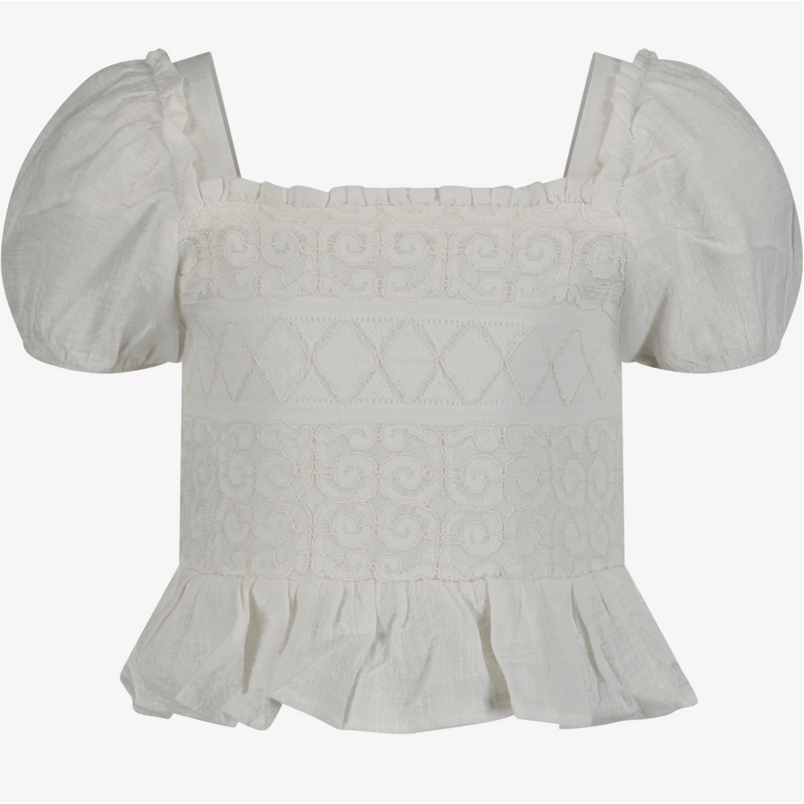 Mayoral Kinder Meisjes T-Shirt Off White