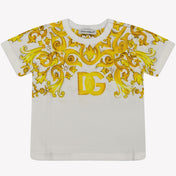 Dolce & Gabbana 女の赤ちゃんTシャツ黄色