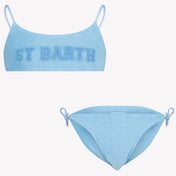 MC2 Saint Barth Çocuk Kızları Mayo Açık Mavi
