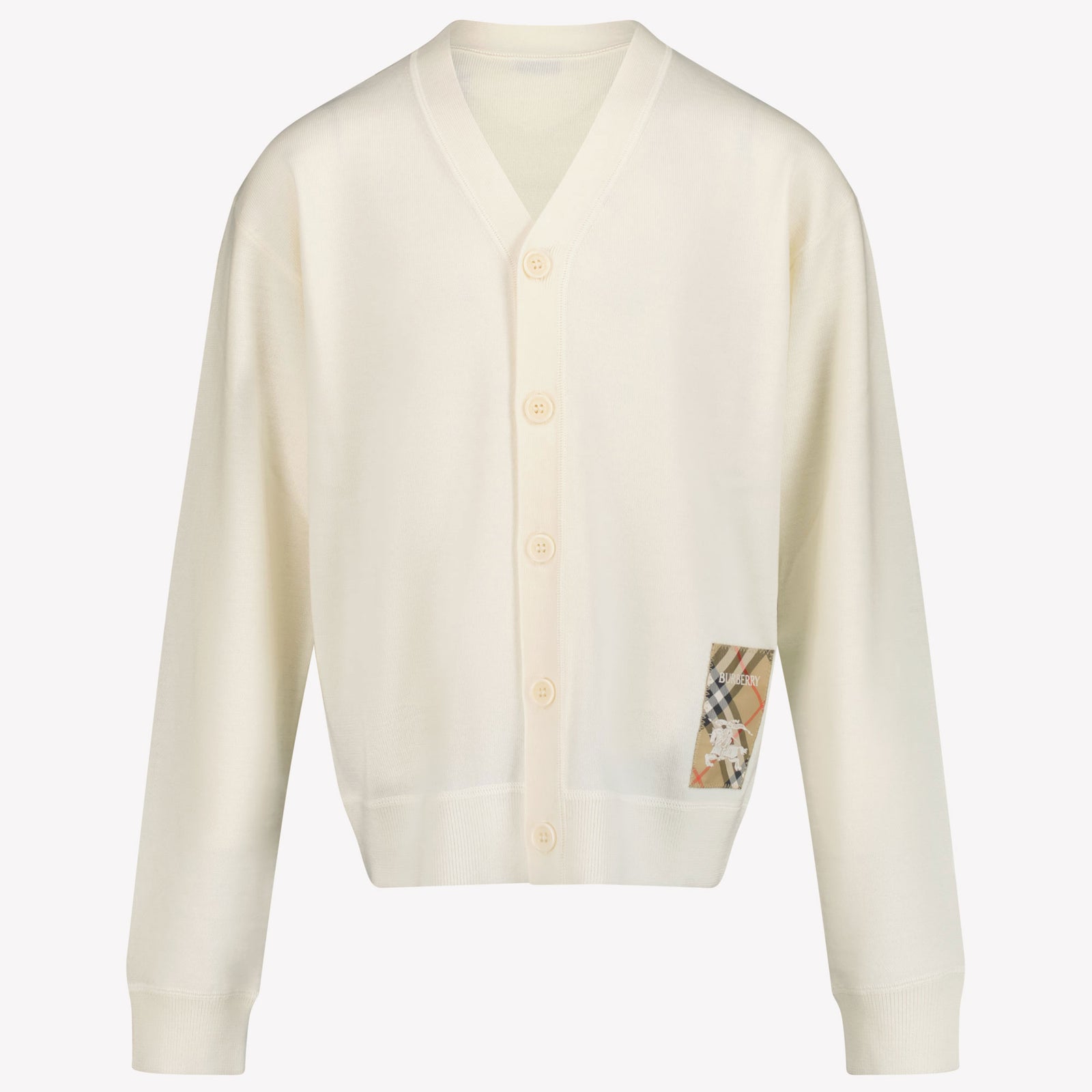 Burberry Romie Kids Boys Cardigan in OffWhite