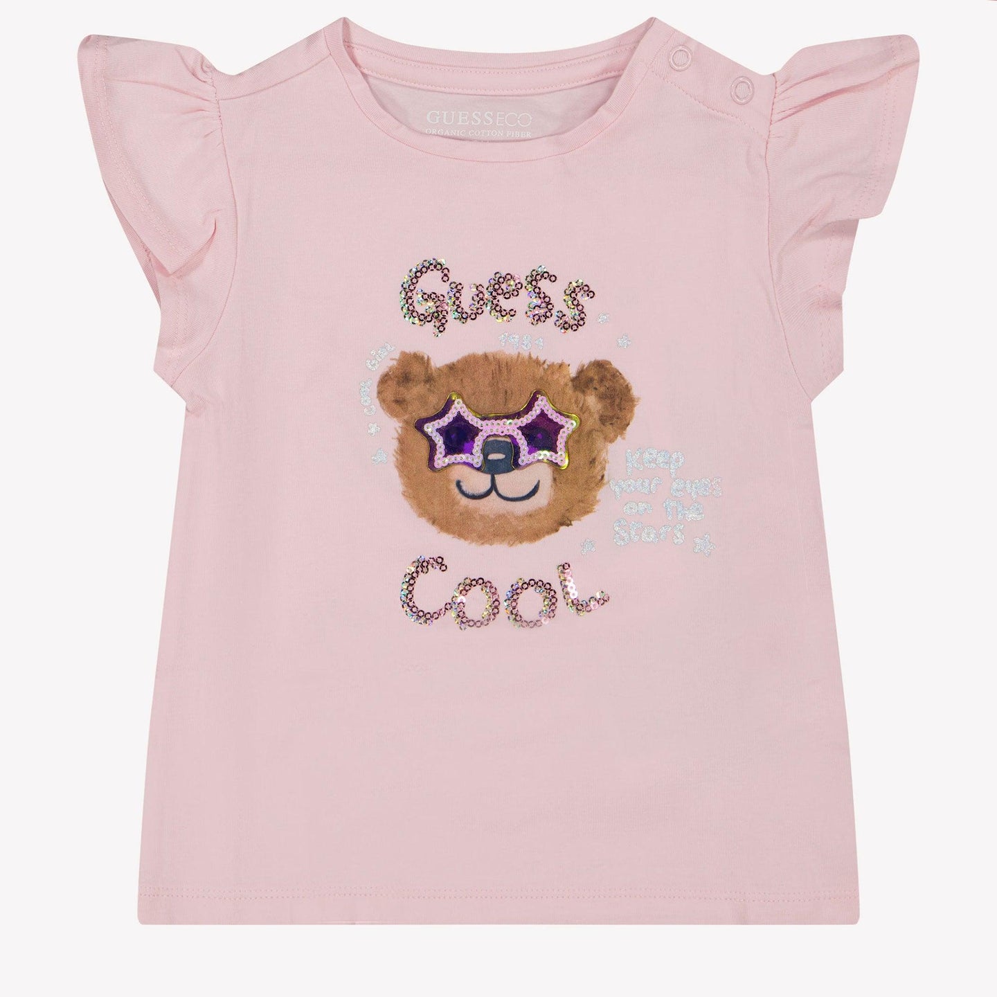 Guess Baby Girls T-Shirt in Light Pink