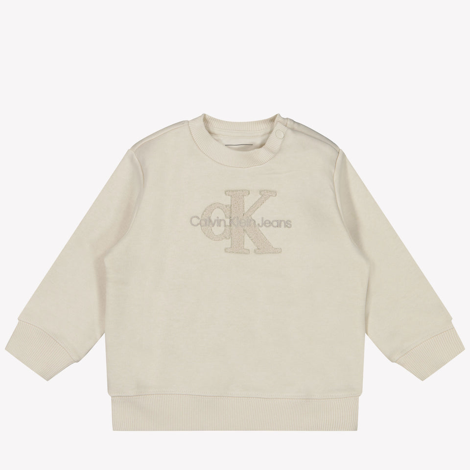 Calvin Klein Baby Unisex Trui In Off White