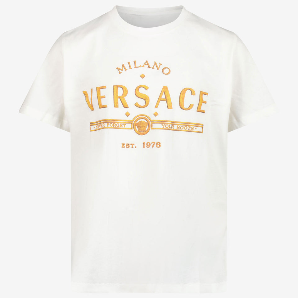 Versace Kinder Jongens T-Shirt In Wit