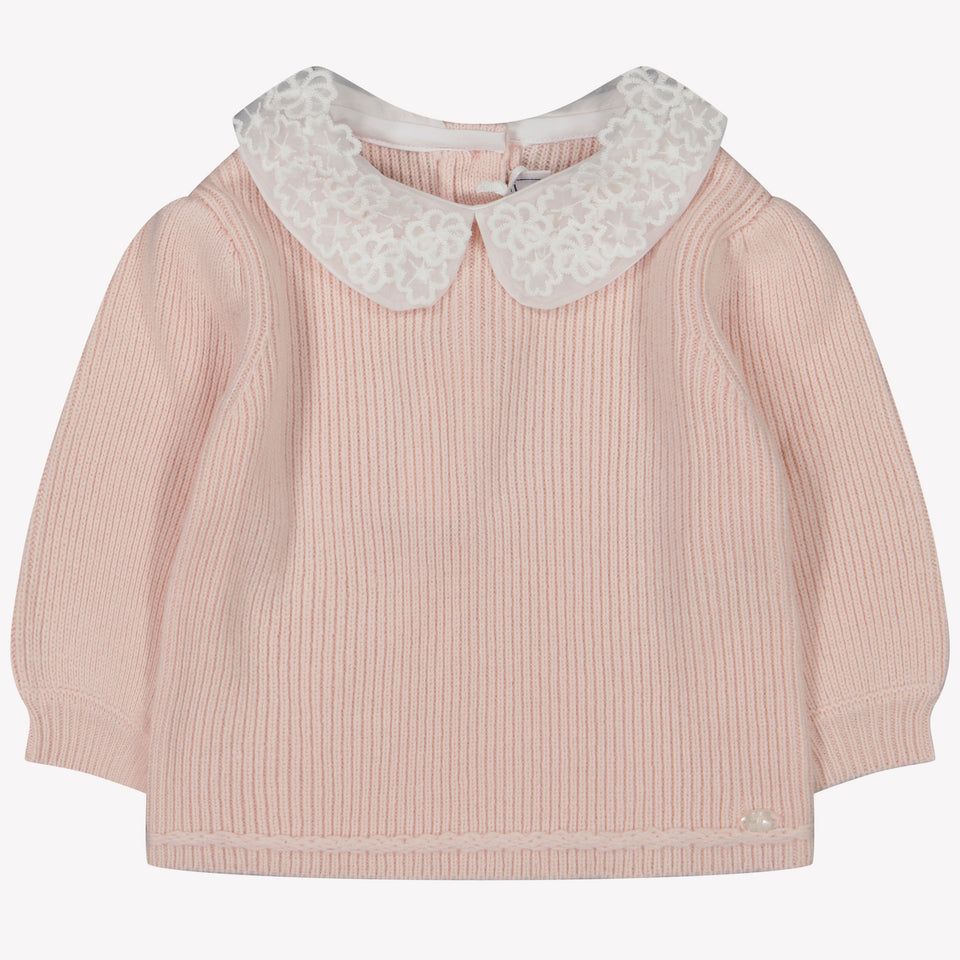 Tartine et chocolat baby girls sweater Light Pink