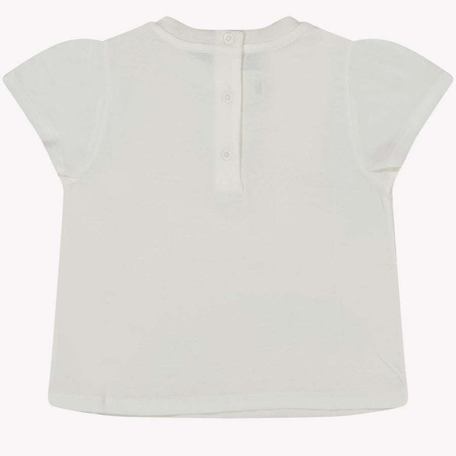 Fendi Baby Meisjes T-shirt Wit