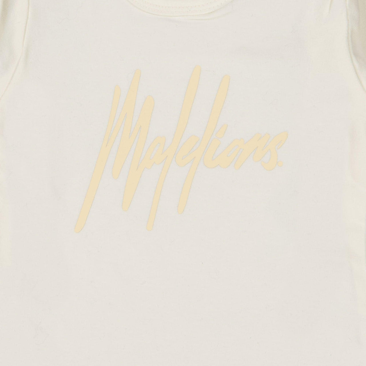 Malelions Baby Unisex Romper Offwhite