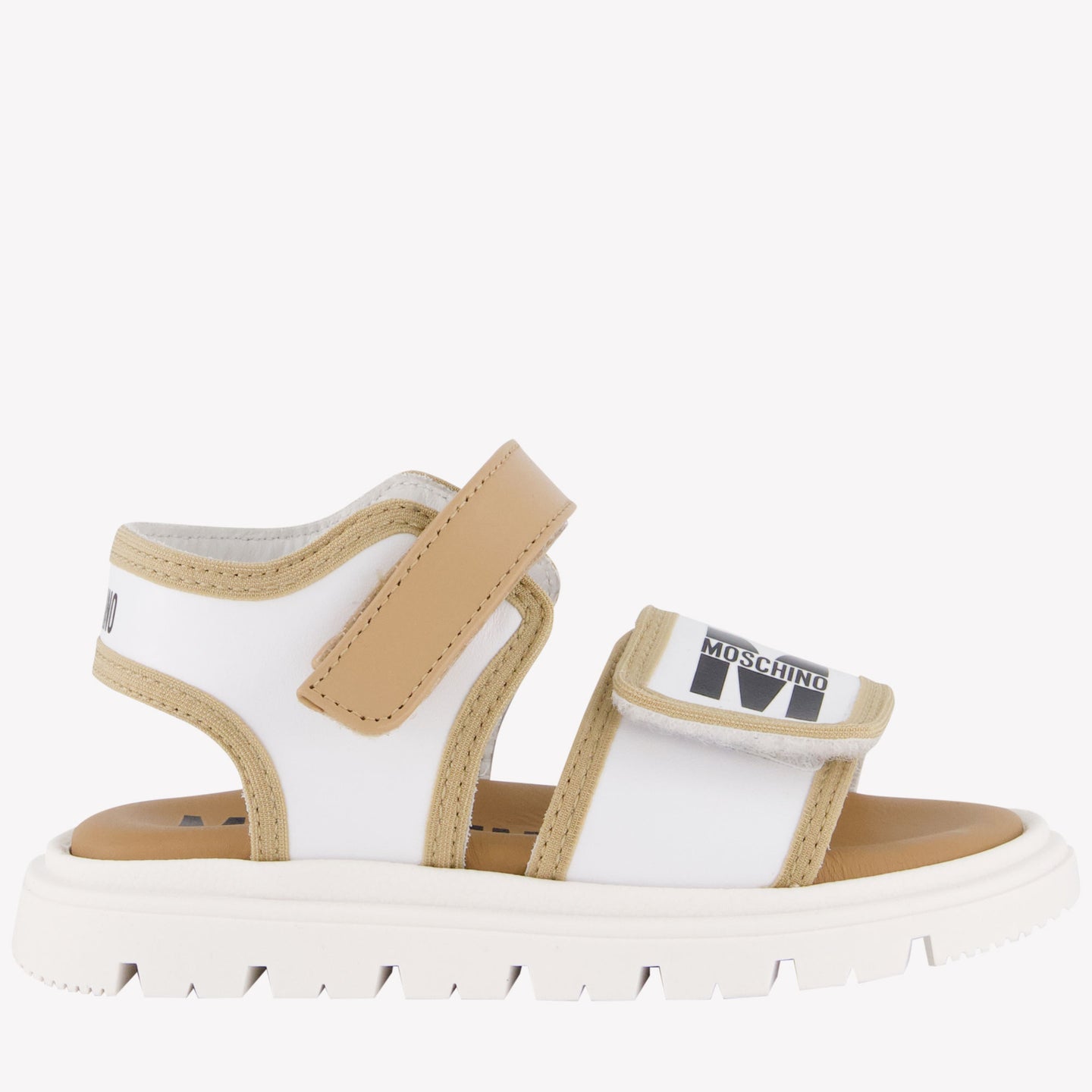 Moschino Unisex Sandalen In Beige