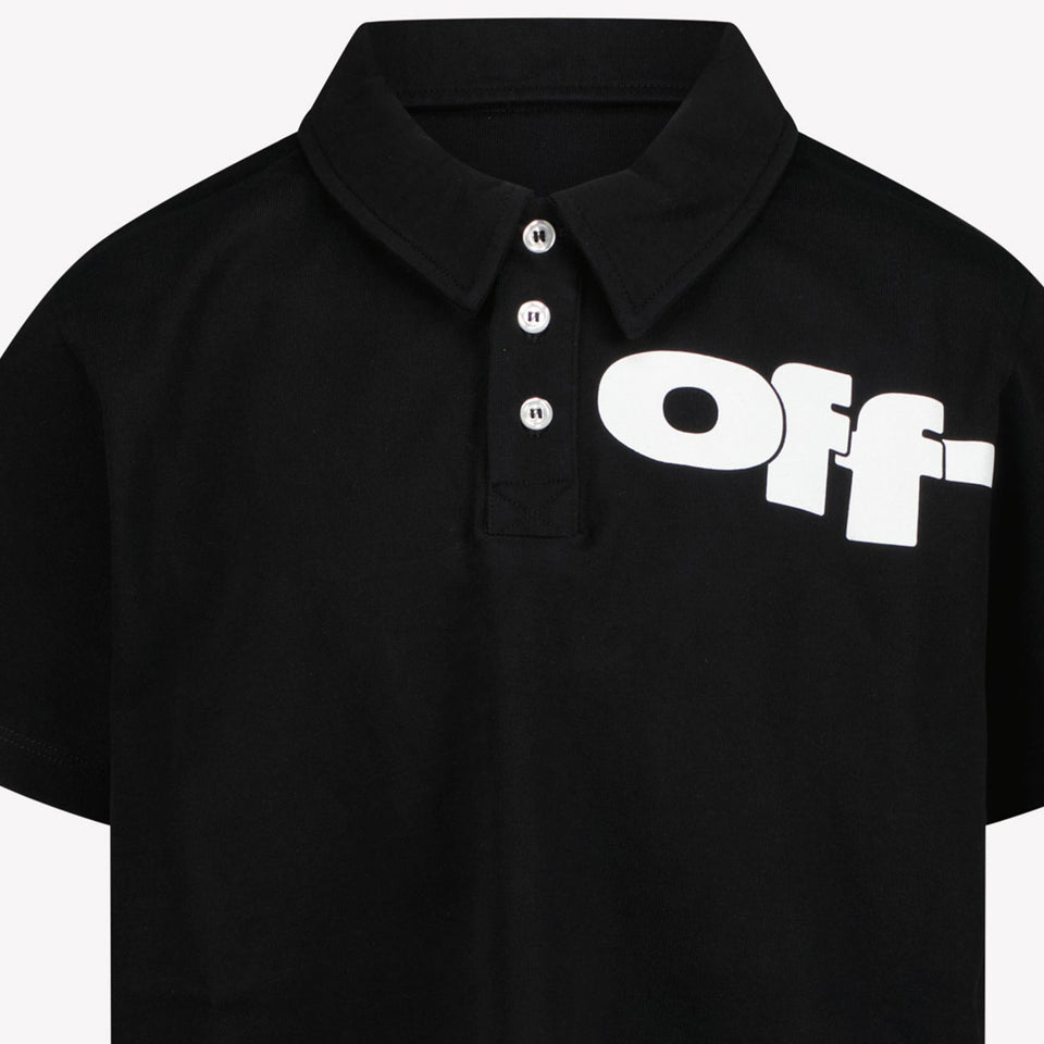 Off-White Kids Boys Polo in Black