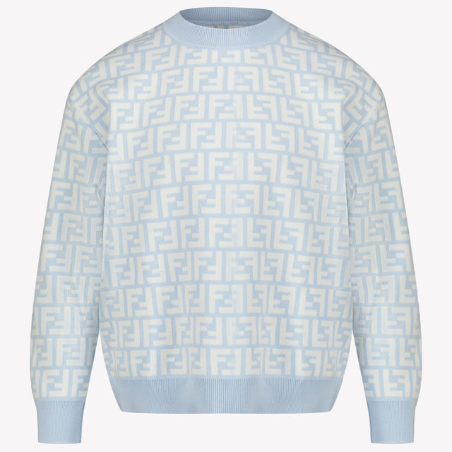 Fendi Children's boys sweater in Light Blue