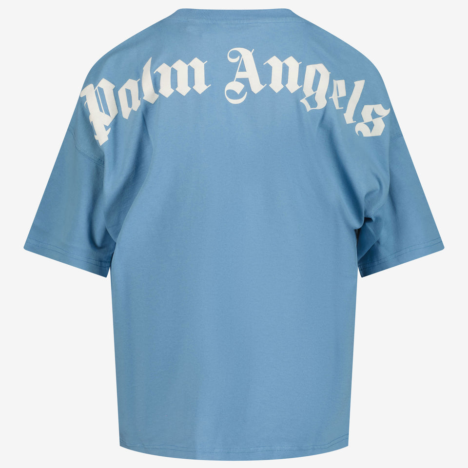 Palm Angels Kids Boys in T-Shirt Light Blue