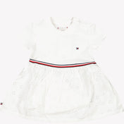 Tommy Hilfiger Bebek Kız Elbise Beyaz