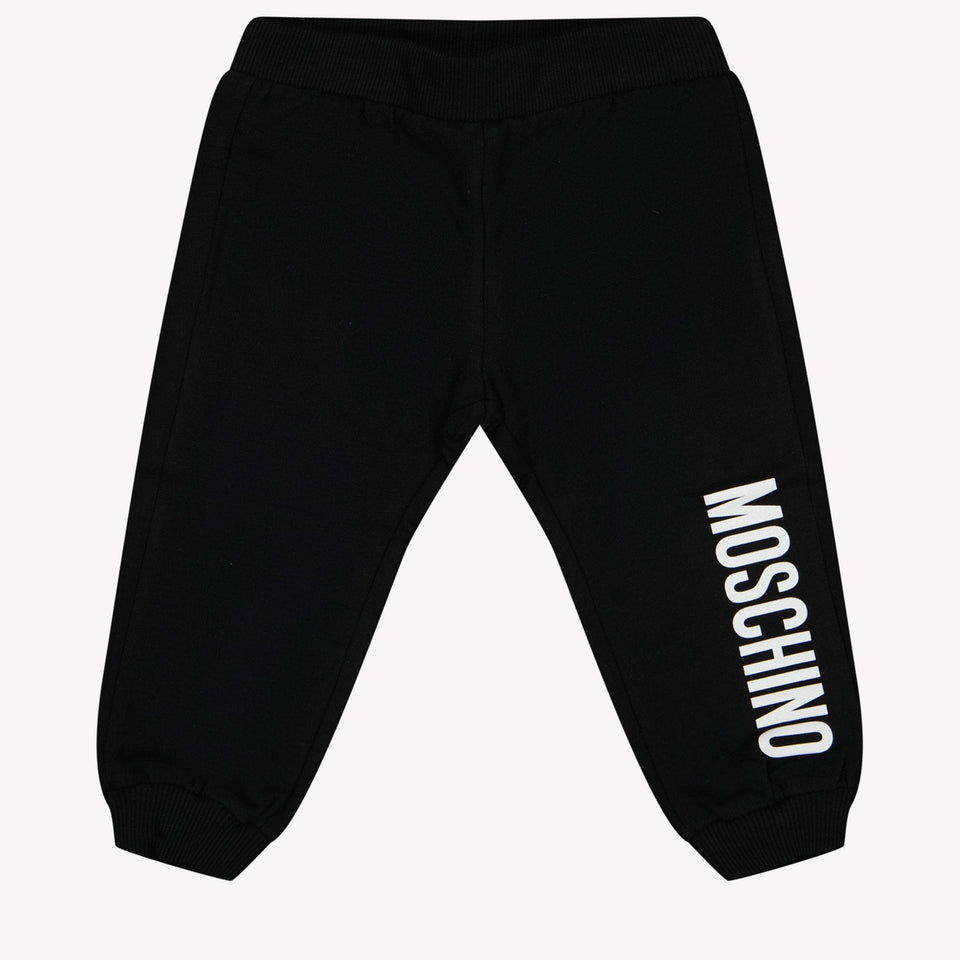 Moschino Baby Unisex Broek Zwart 3/6