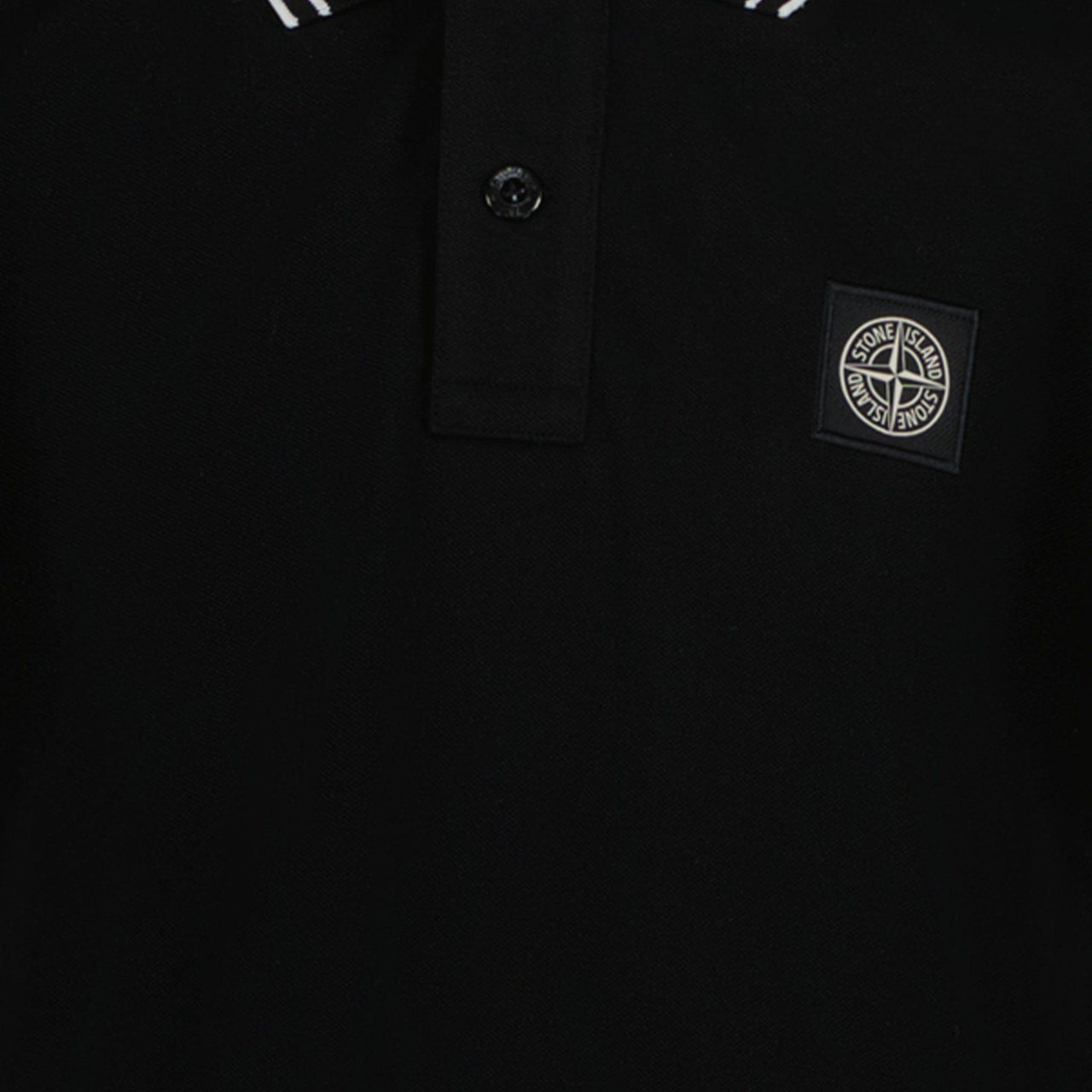 Stone Island Jongens Polo Zwart