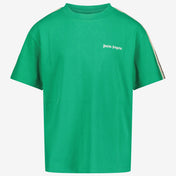 Palm Angels Kids Boys in T-Shirt Green