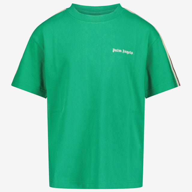 Palm Angels Kinder Jongens T-Shirt In Groen