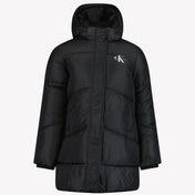 Calvin Klein 女の子の冬のジャケットブラック