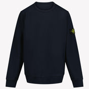 Stone Island Kids Boys Sweater in Navy