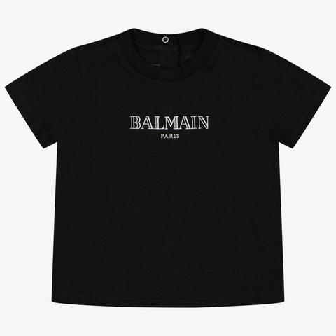 Balmain Baby Jongens T-Shirt Zwart