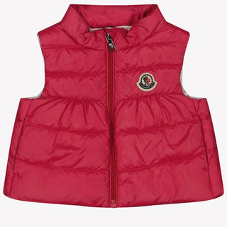 Moncler Hiva Baby Girls Bodywarmer in Fuchsia