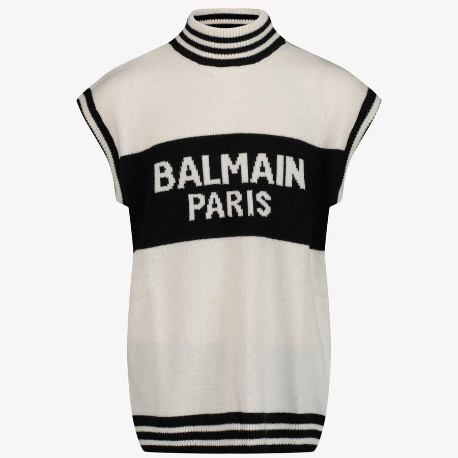 Balmain Meisjes Trui Off White