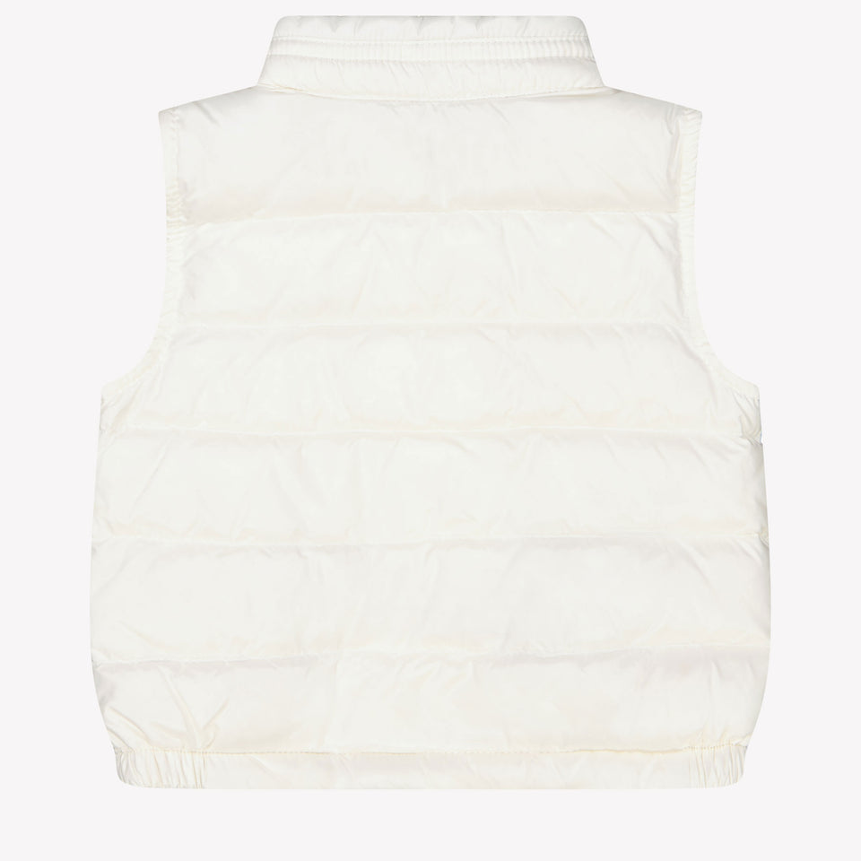 Moncler New Amaury Baby Boys Bodywarmer In White