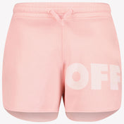 Off-White Kids Girls Shorts In Light Pink