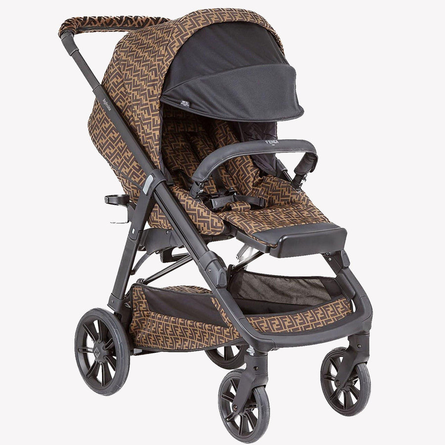 Fendi Baby Stroller in Brown
