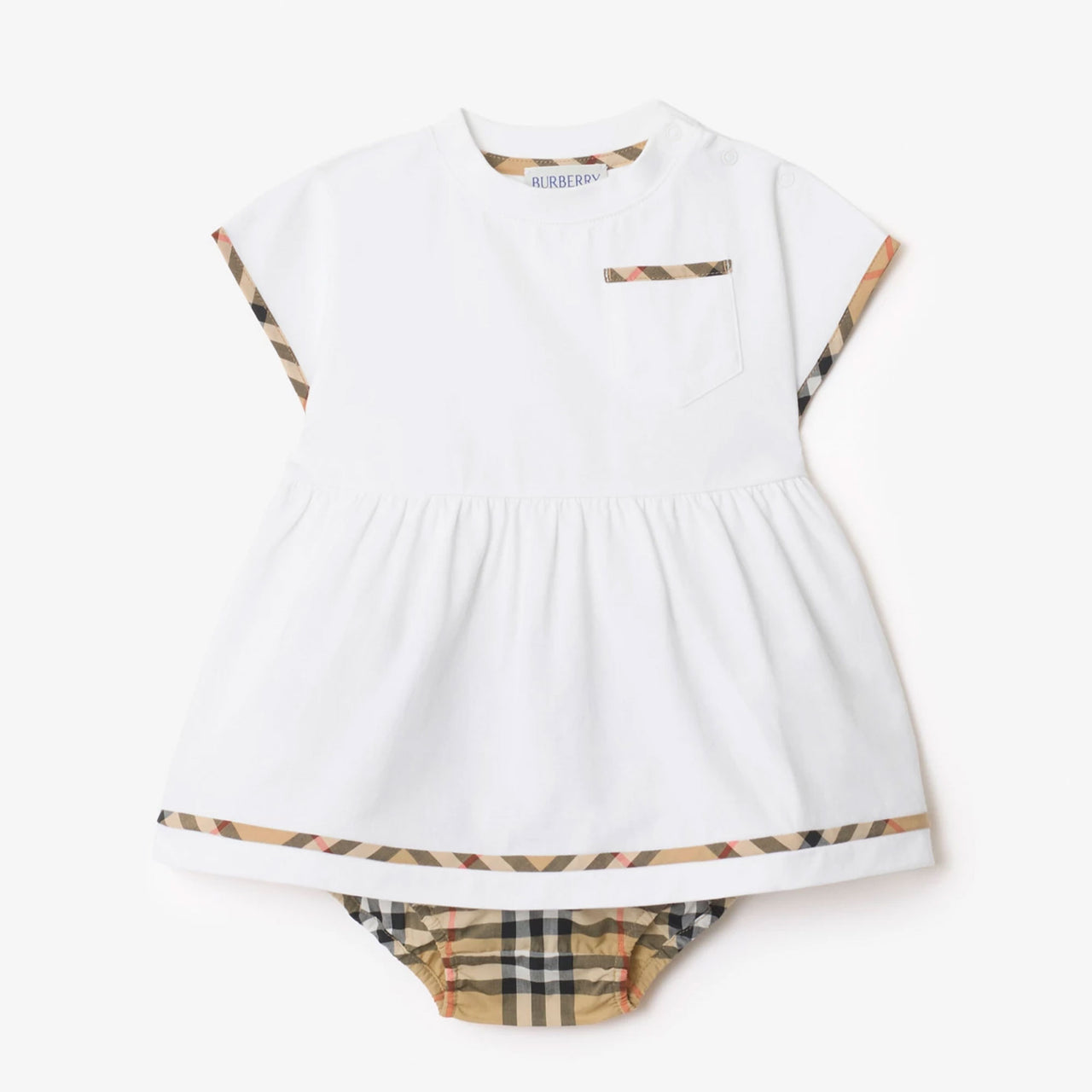 Burberry Lea Baby Girls Dress in White