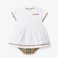 Burberry Lea Baby Girls Dress in White