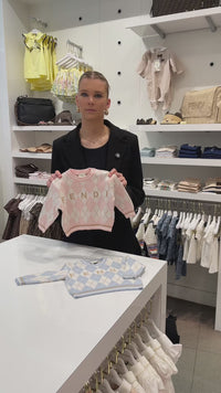 Fendi Baby Unisex Sweater  Light Pink
