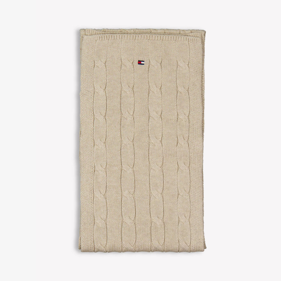 Tommy Hilfiger Kids Unisex Scarf In Beige