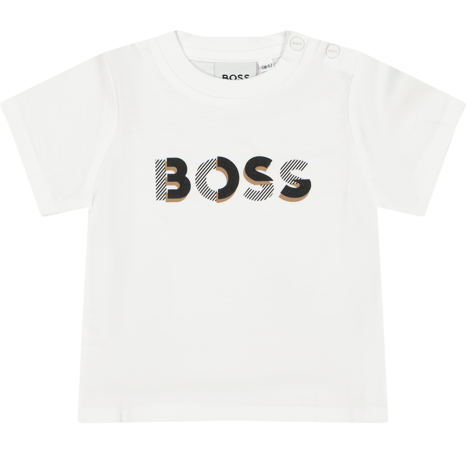 Boss Baby Jongens T-Shirt Wit 1mnd